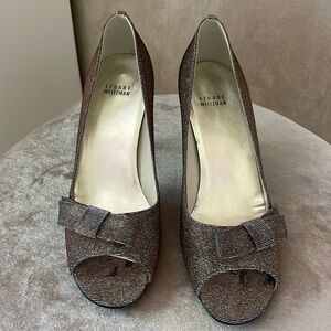 Stuart Weitzman Gold Shimmer Heels 10N